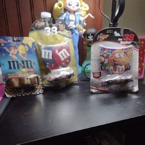 M&M'S Die-Cast Car Collection with Red and Blue Designs